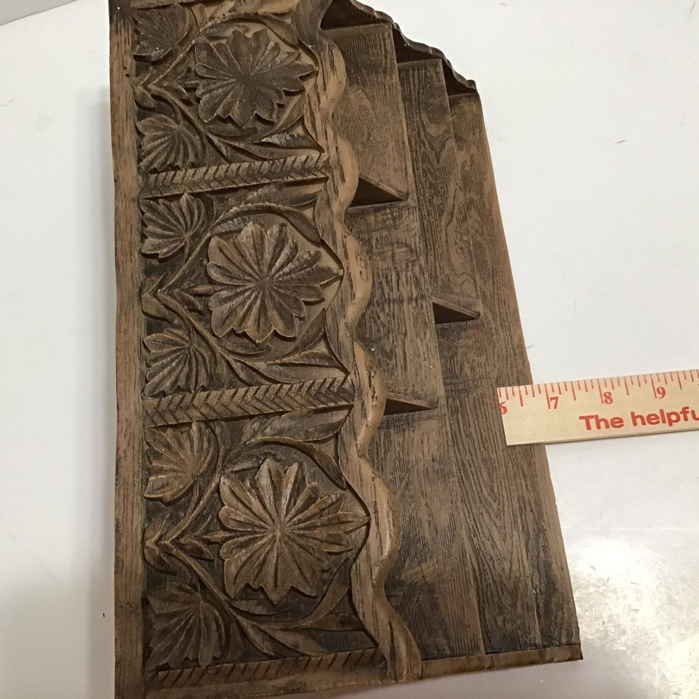 Vintage style Wood Desk Organizer Boho‎ Style Letter Holder Hang Or Sit - Picture 7 of 10